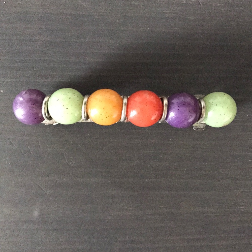 Beaded hair clip